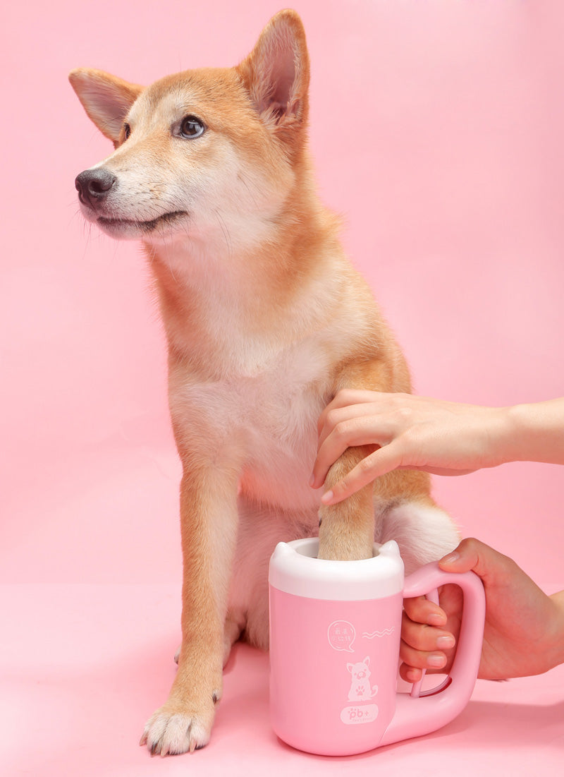 Dirty Paw Cleaning Cup | Automatic cleaning Handle | 360° Cleaning