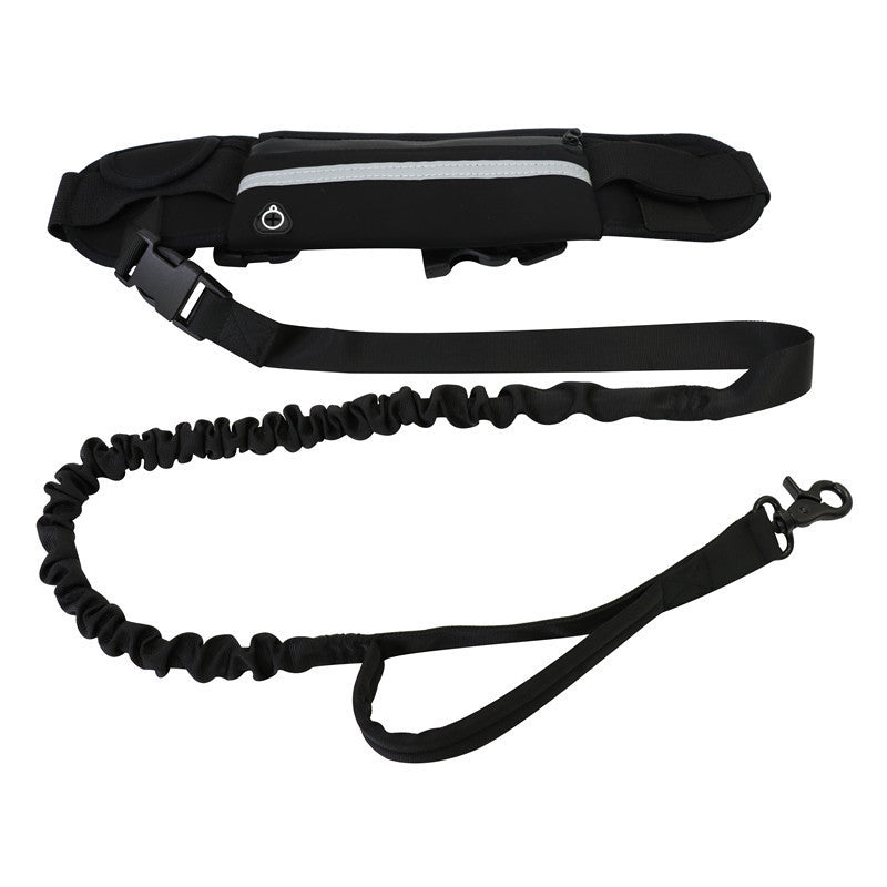 Hands-Free Pet Leash | Detachable Traction Rope | Built-in Pouch