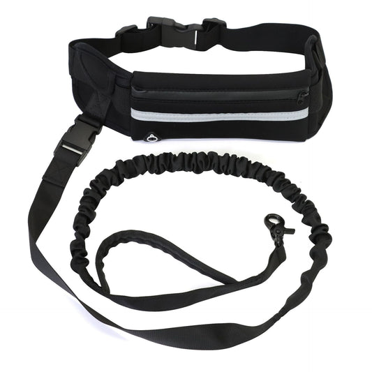 Hands-Free Pet Leash | Detachable Traction Rope | Built-in Pouch